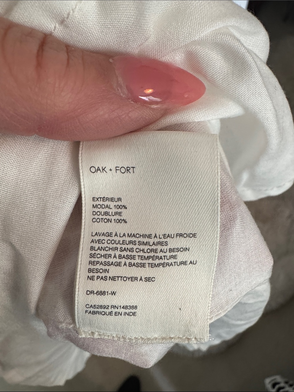 Oak + Fort Cream Puff Sleeve Midi Dress NWT | Medium - Picture 10 of 10